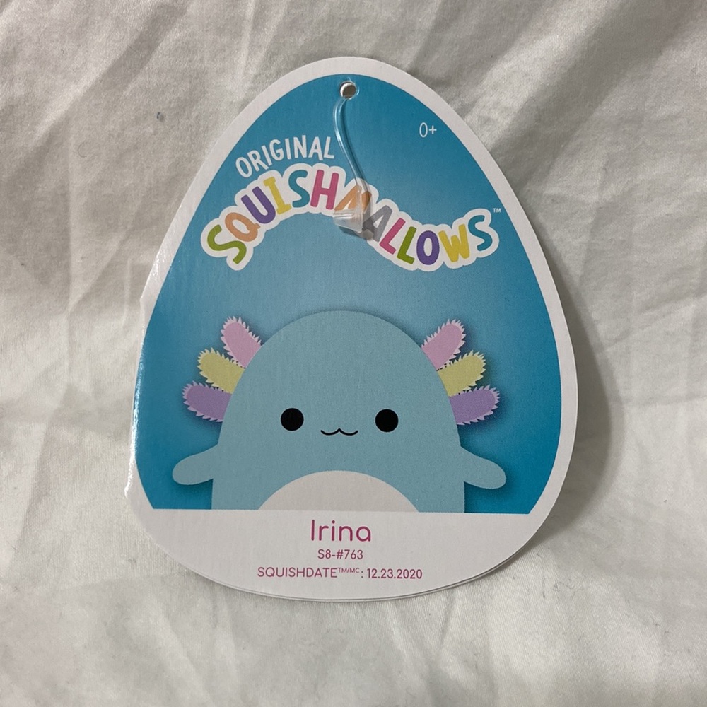 Squishmallows 8” Irina blue axolotl. Comes w/ original character tag unattached. - Picture 4 of 13